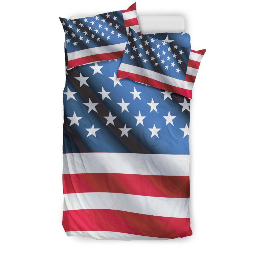 American Flag Classic Duvet Cover Bedding Set