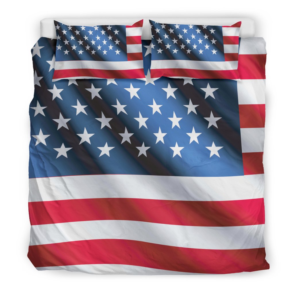 American Flag Classic Duvet Cover Bedding Set