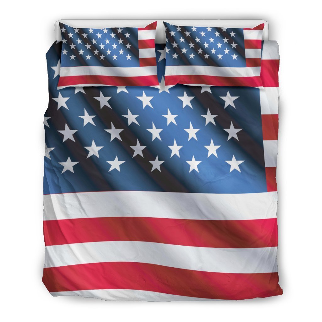 American Flag Classic Duvet Cover Bedding Set