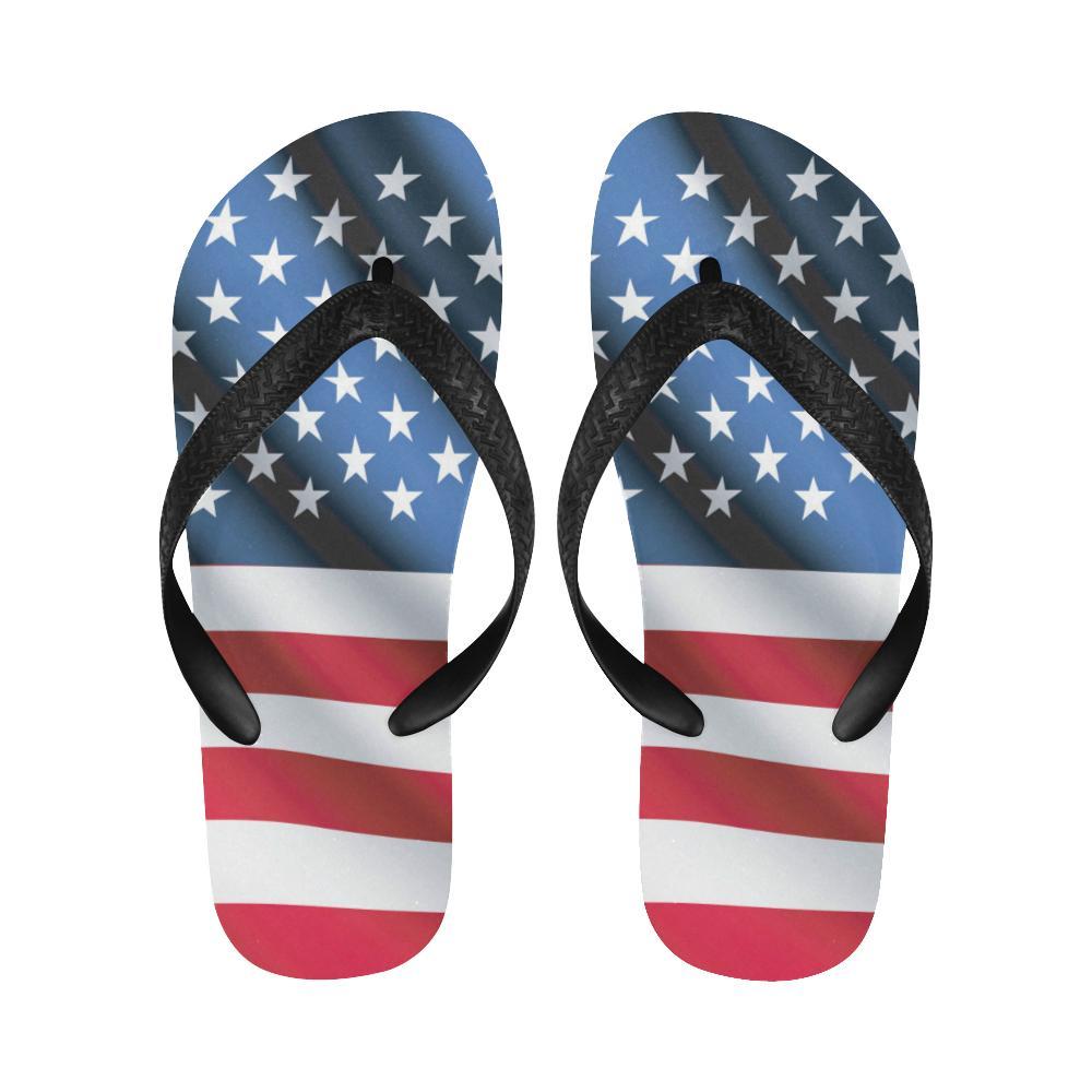 American flag Classic Flip Flops-JTAMIGO.COM