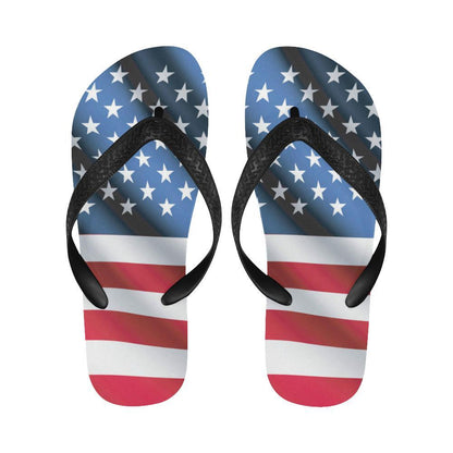 American flag Classic Flip Flops-JTAMIGO.COM