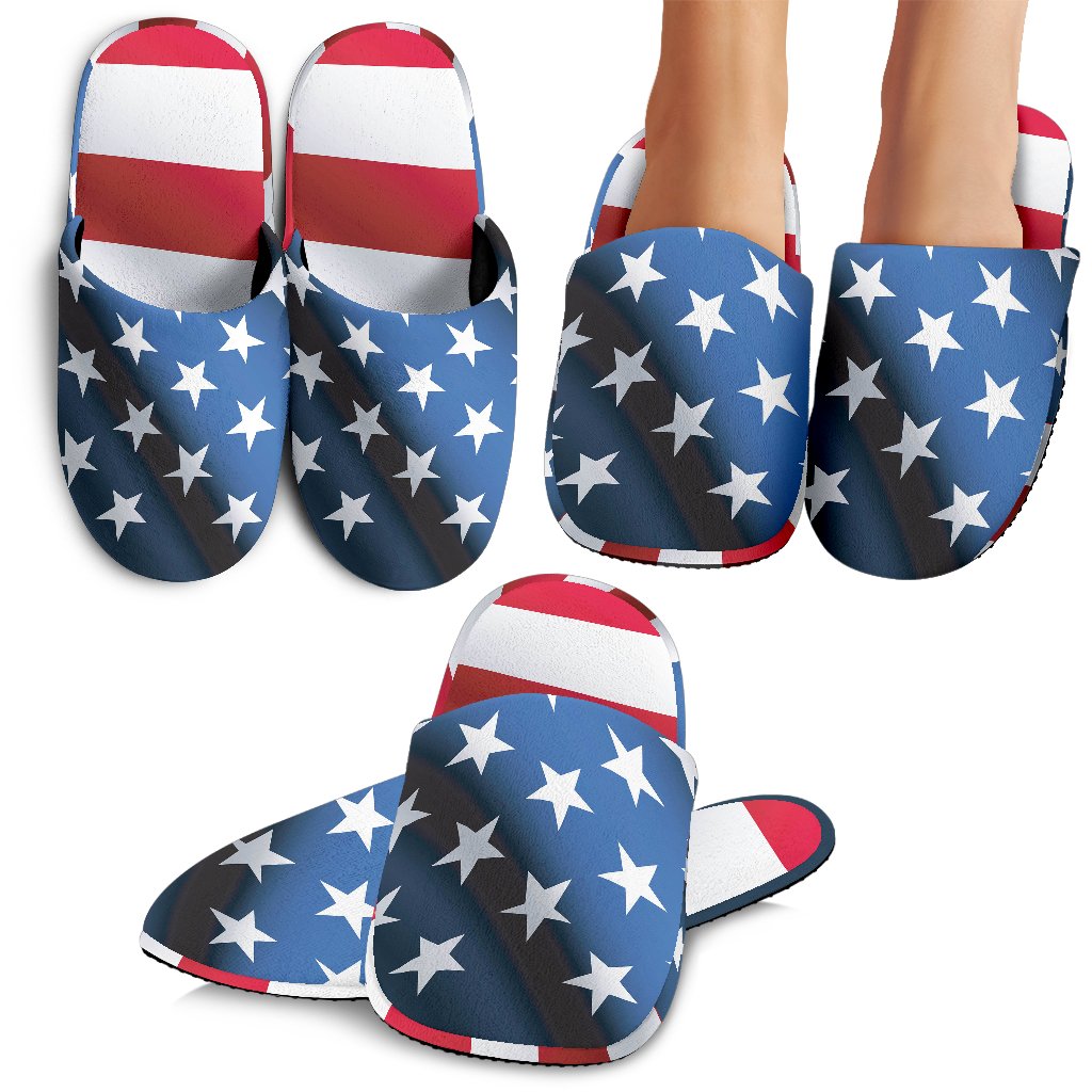 American flag Classic House Slippers