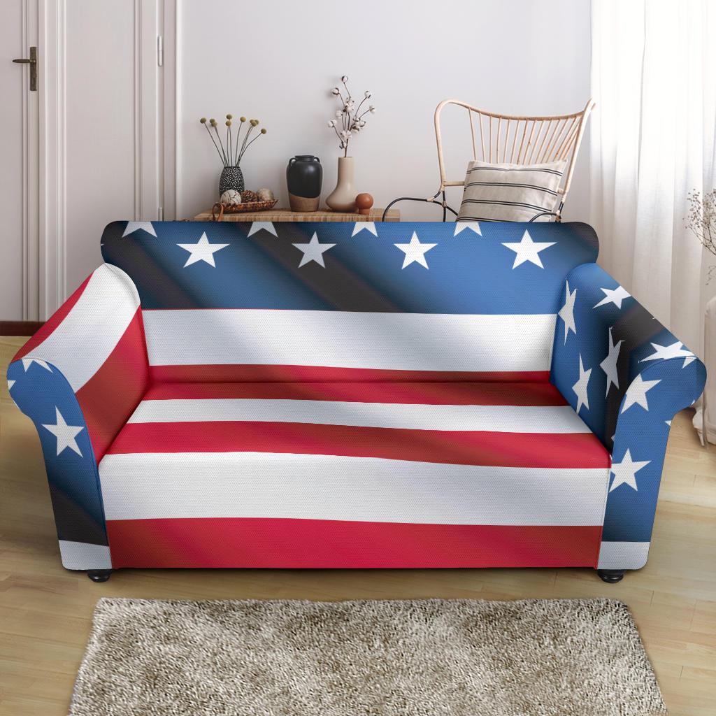 American flag Classic Loveseat Slipcover-JTAMIGO.COM