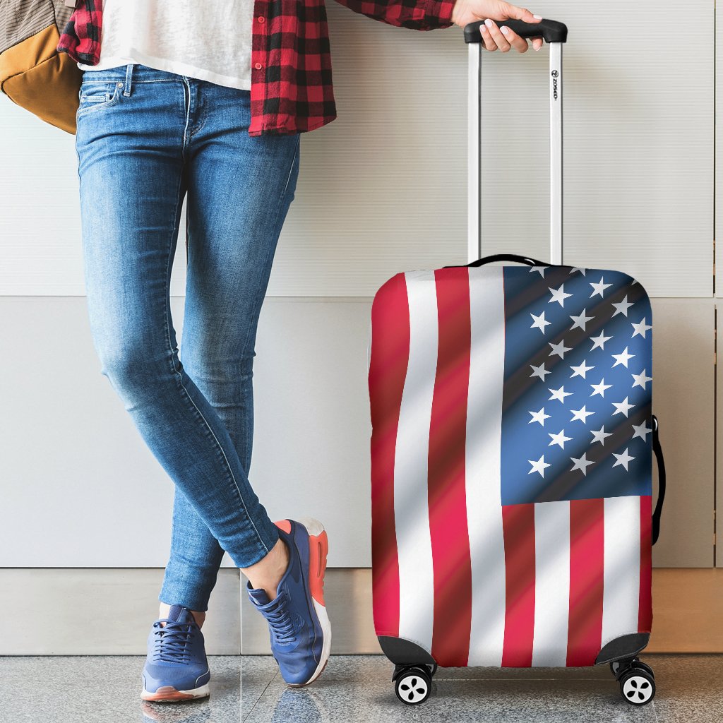American Flag Classic Luggage Cover Protector
