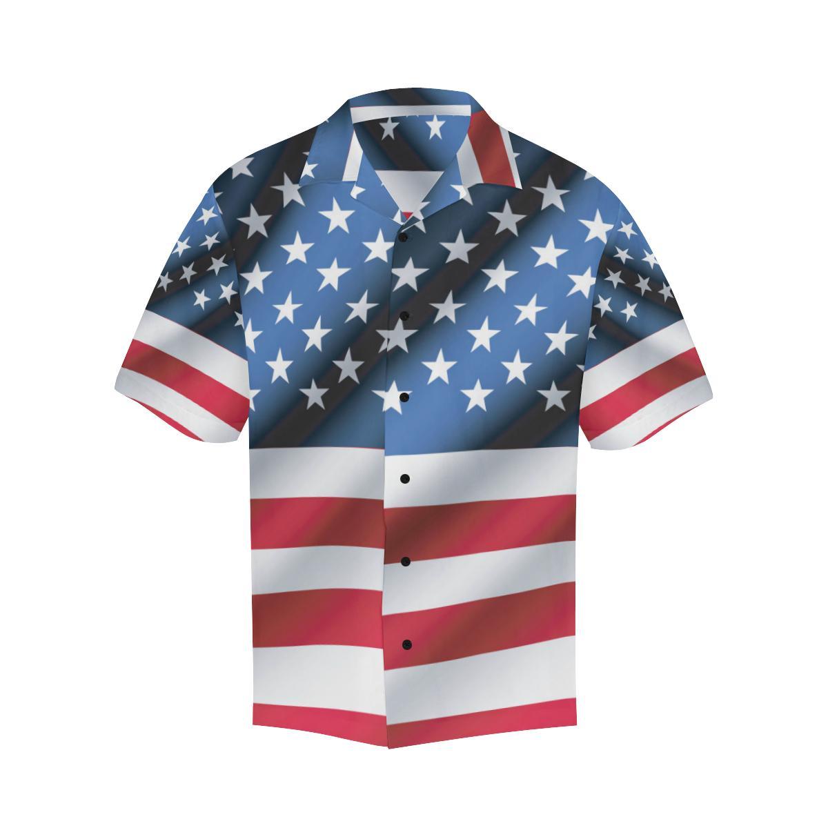 American flag Classic Men Aloha Hawaiian Shirt