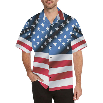 American flag Classic Men Aloha Hawaiian Shirt