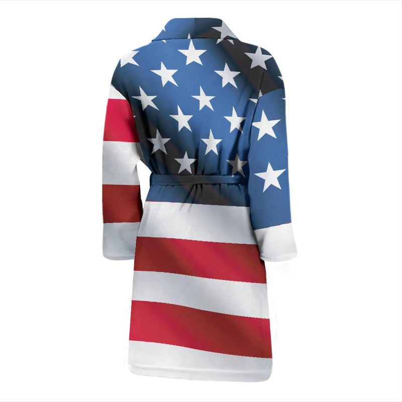 American flag Classic Men Bath Robe-JTAMIGO.COM