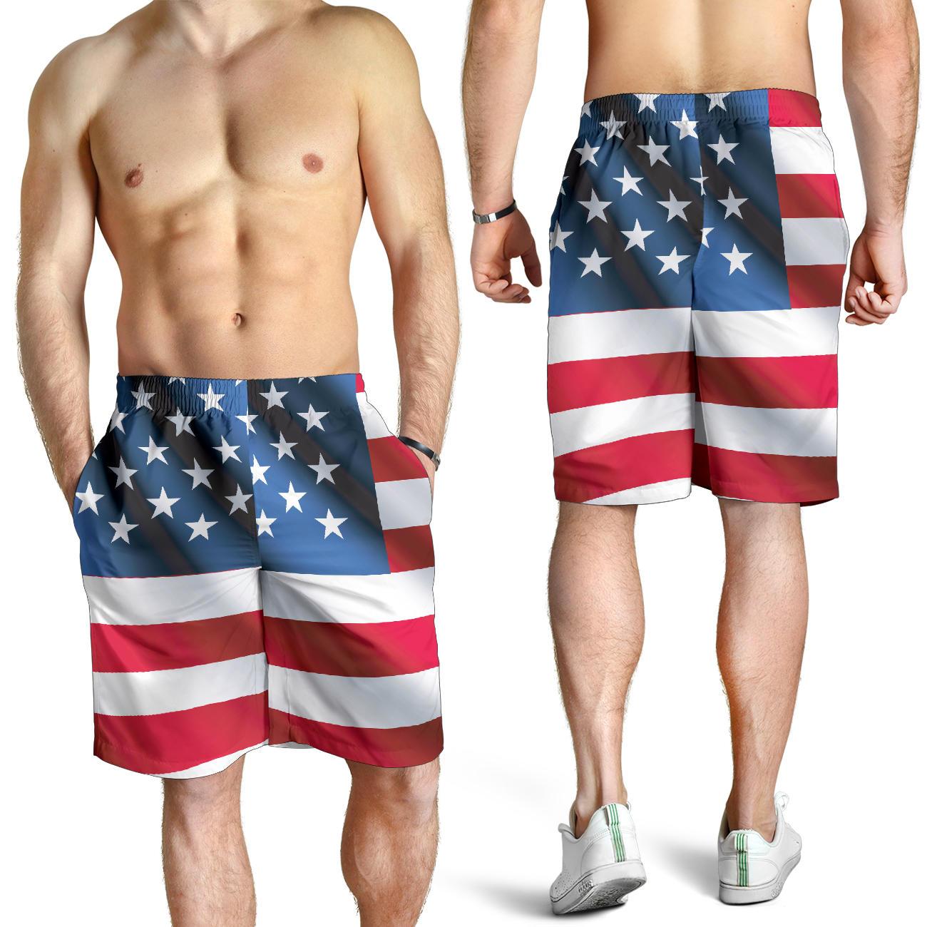 American flag Classic Mens Shorts-JTAMIGO.COM