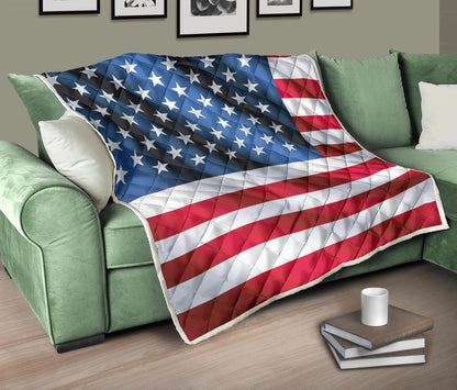 American flag Classic Premium Quilt-JTAMIGO.COM