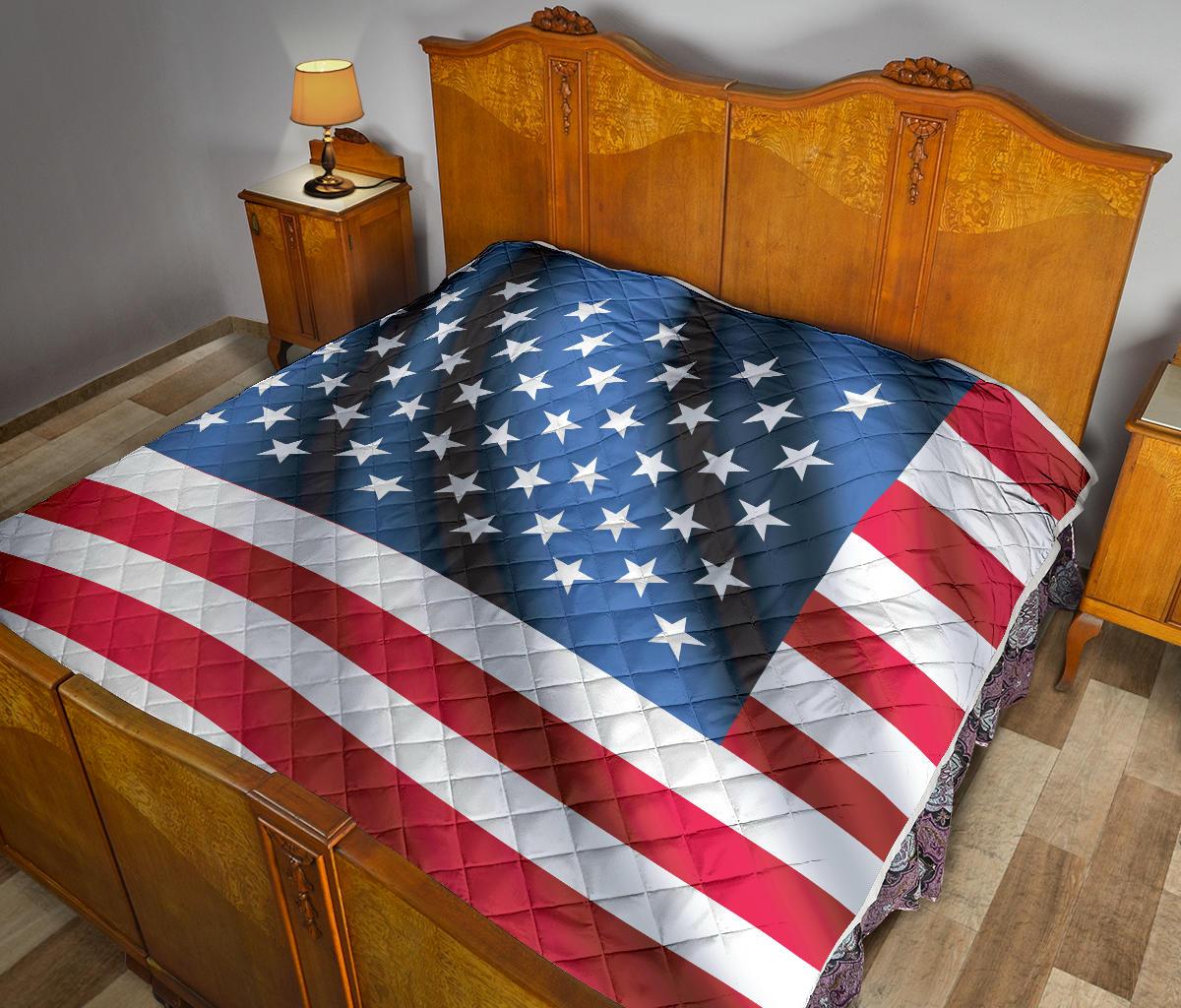 American flag Classic Premium Quilt-JTAMIGO.COM