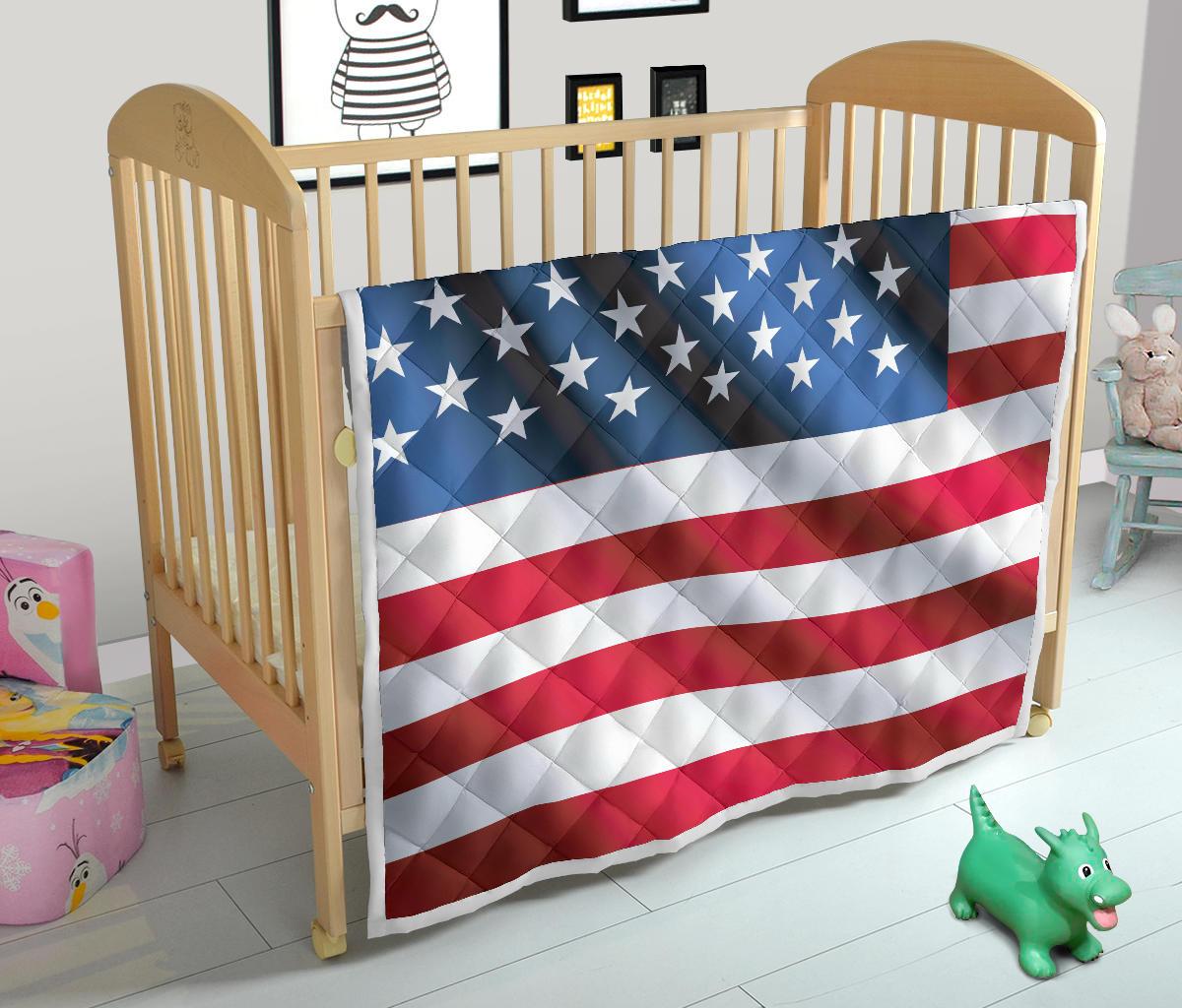 American flag Classic Premium Quilt-JTAMIGO.COM