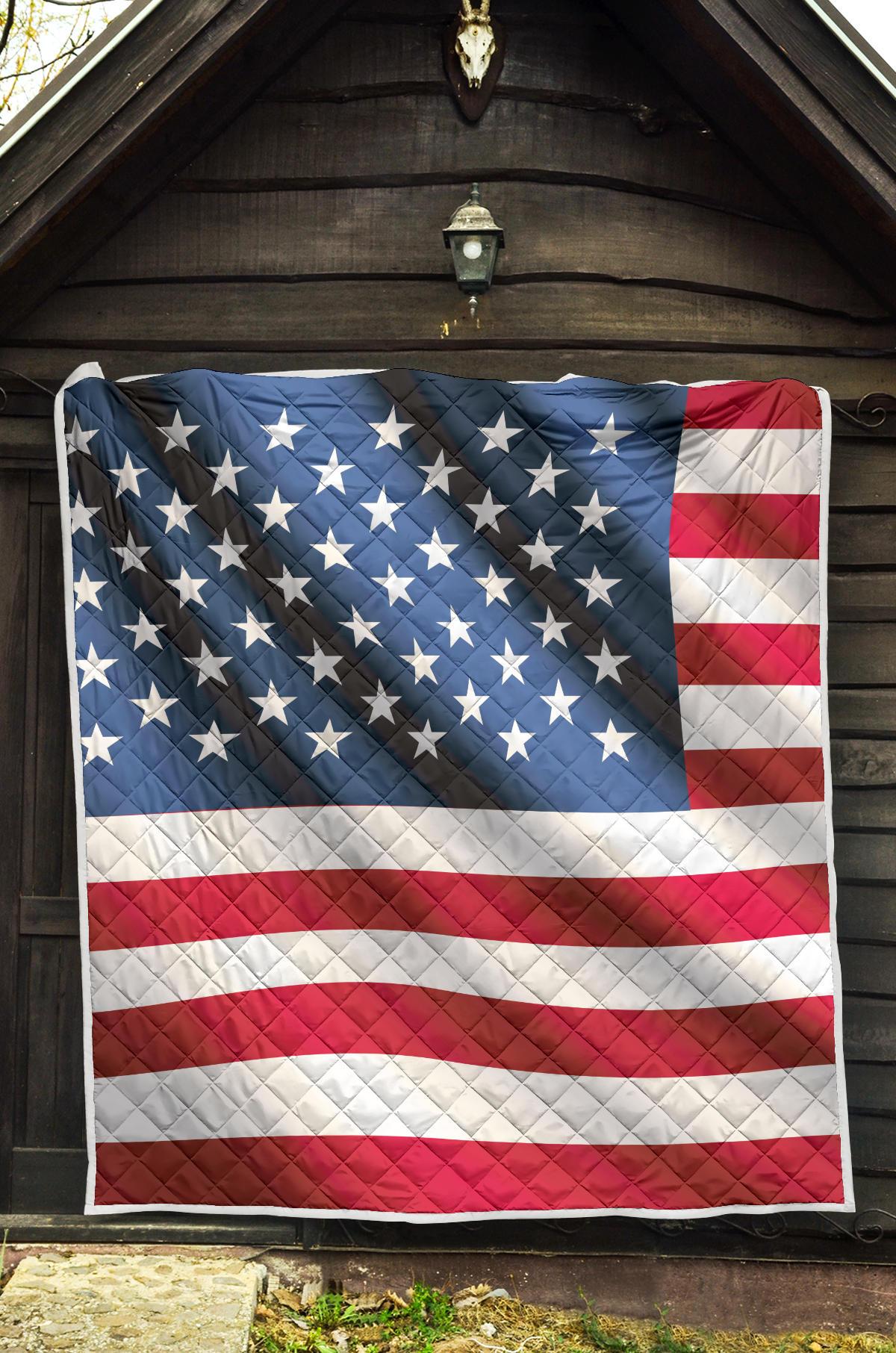 American flag Classic Premium Quilt-JTAMIGO.COM