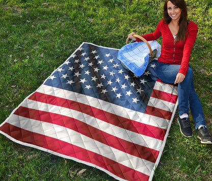 American flag Classic Premium Quilt-JTAMIGO.COM
