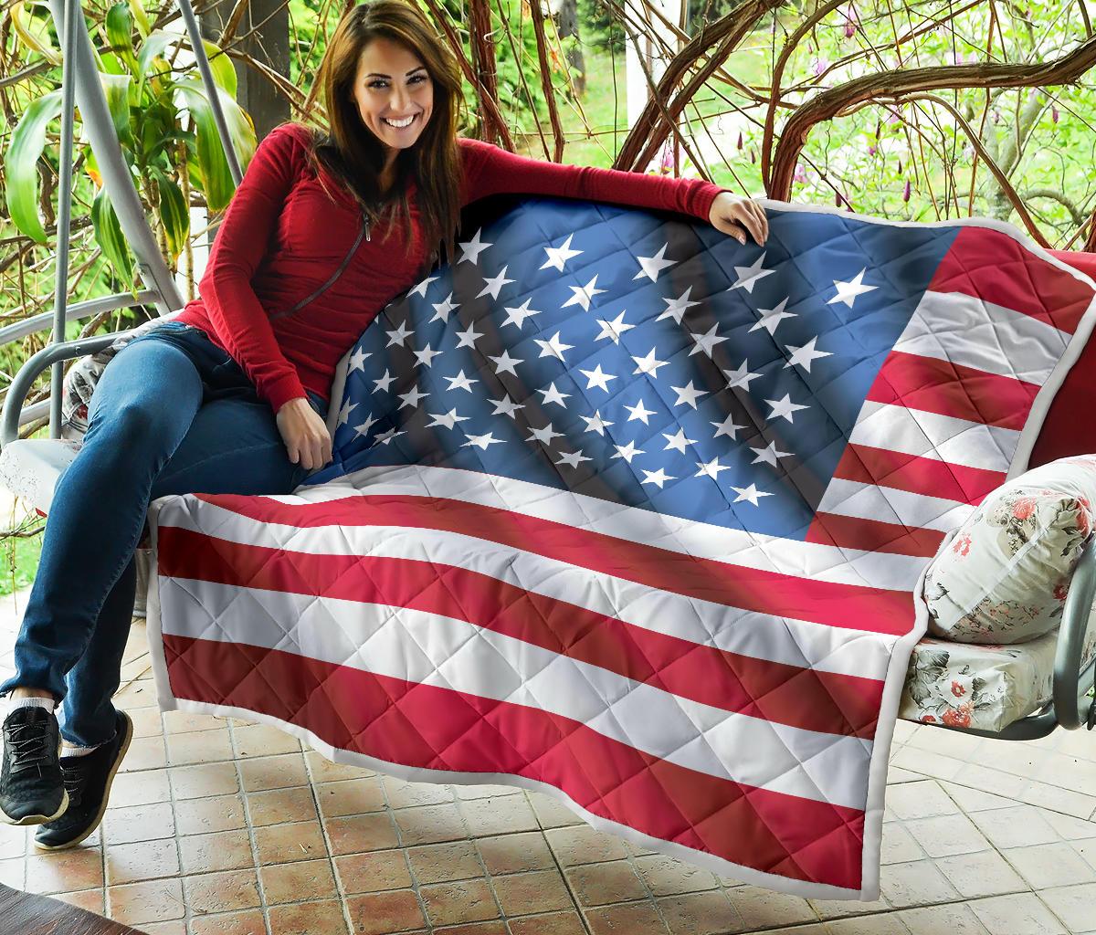 American flag Classic Premium Quilt-JTAMIGO.COM