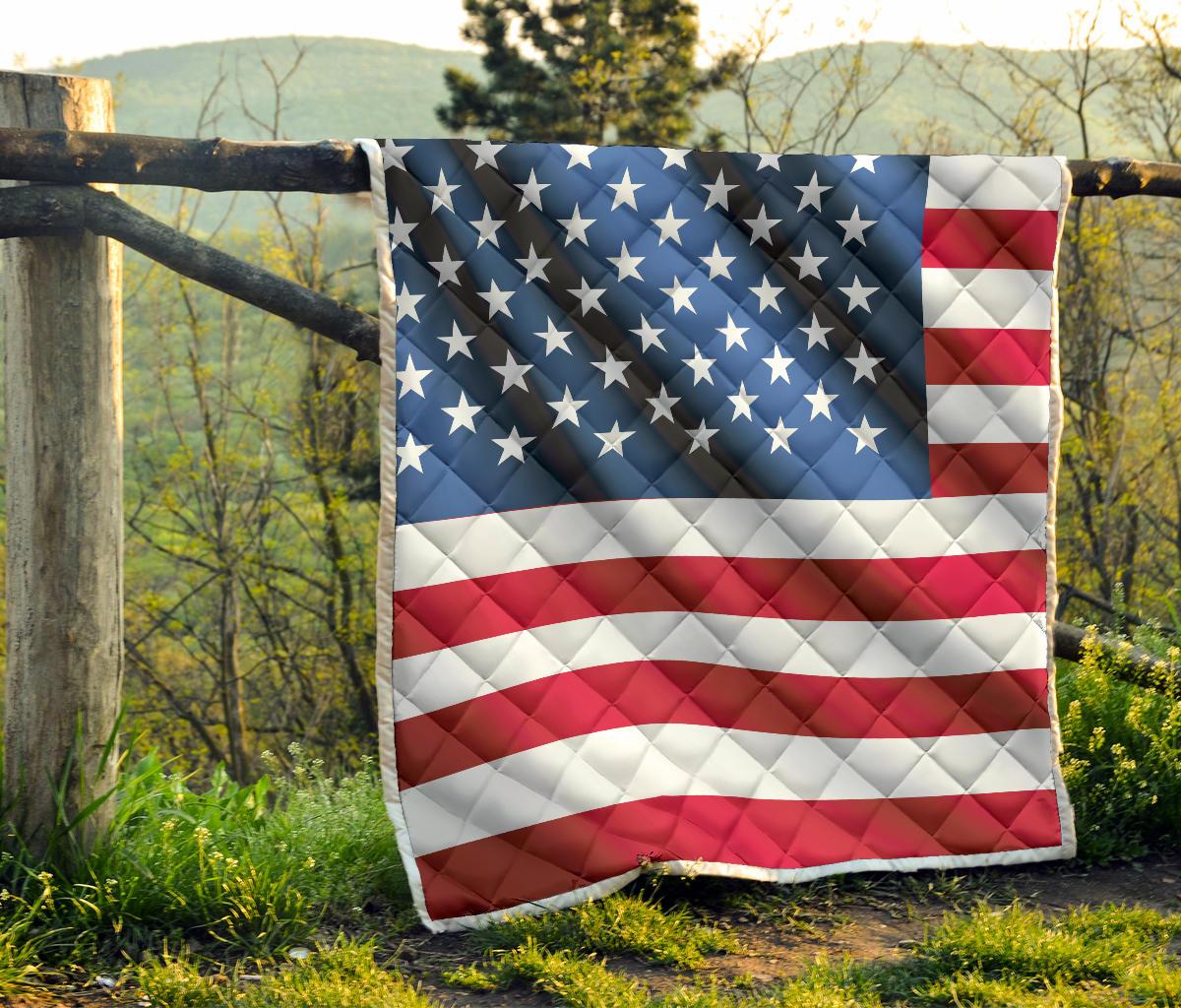 American flag Classic Premium Quilt-JTAMIGO.COM