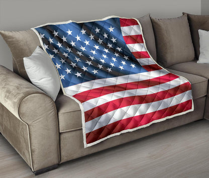 American flag Classic Premium Quilt-JTAMIGO.COM