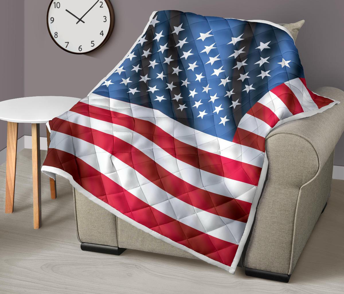 American flag Classic Premium Quilt-JTAMIGO.COM