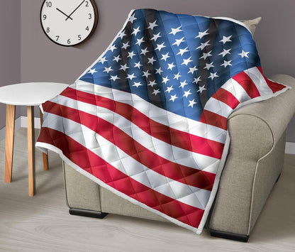 American flag Classic Premium Quilt-JTAMIGO.COM