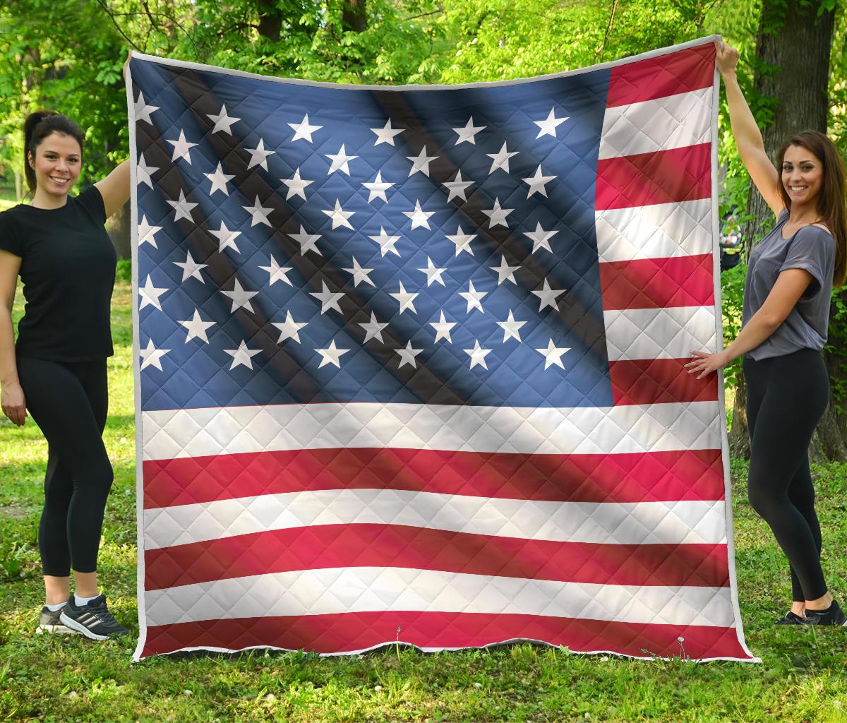 American flag Classic Premium Quilt-JTAMIGO.COM