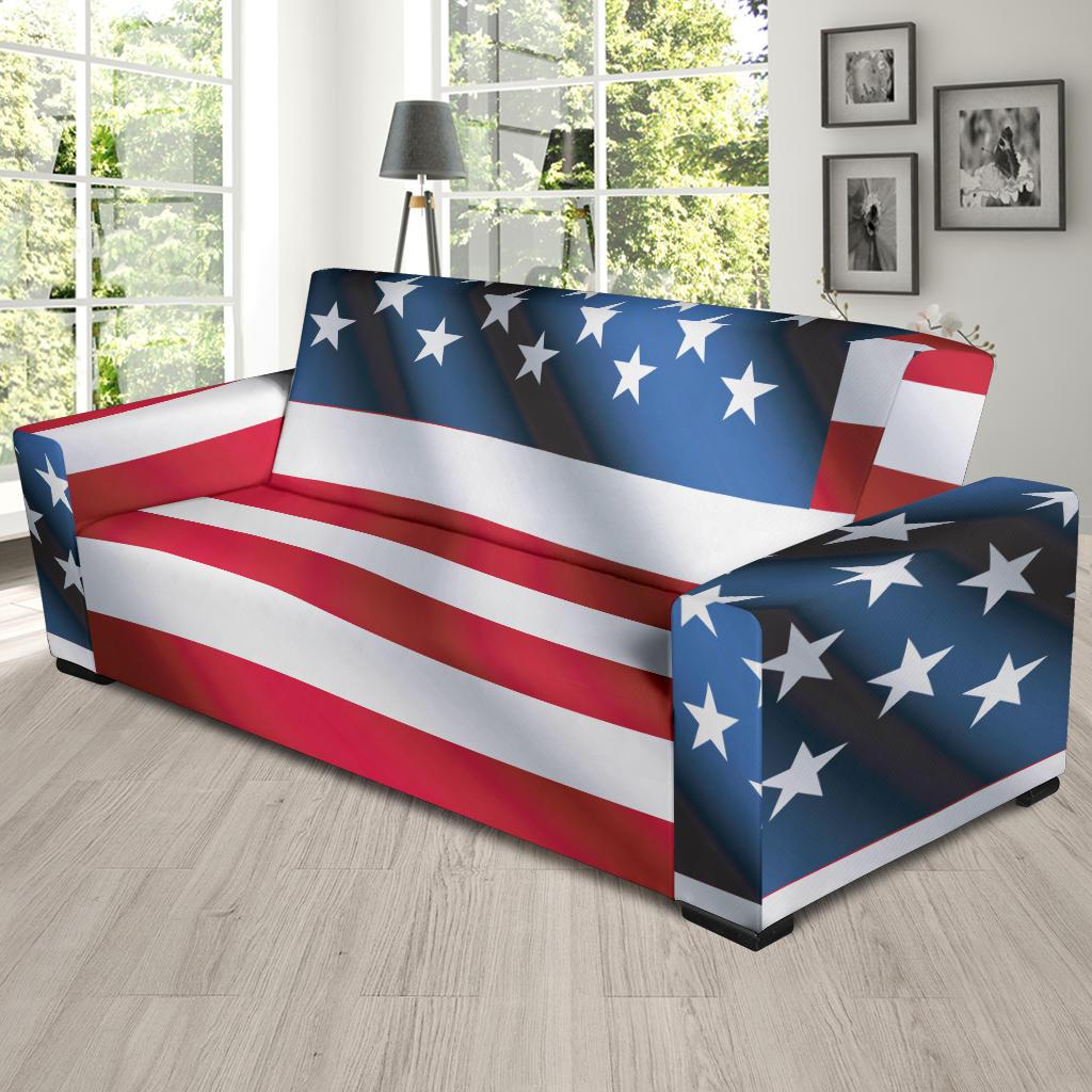 American flag Classic Sofa Slipcover-JTAMIGO.COM