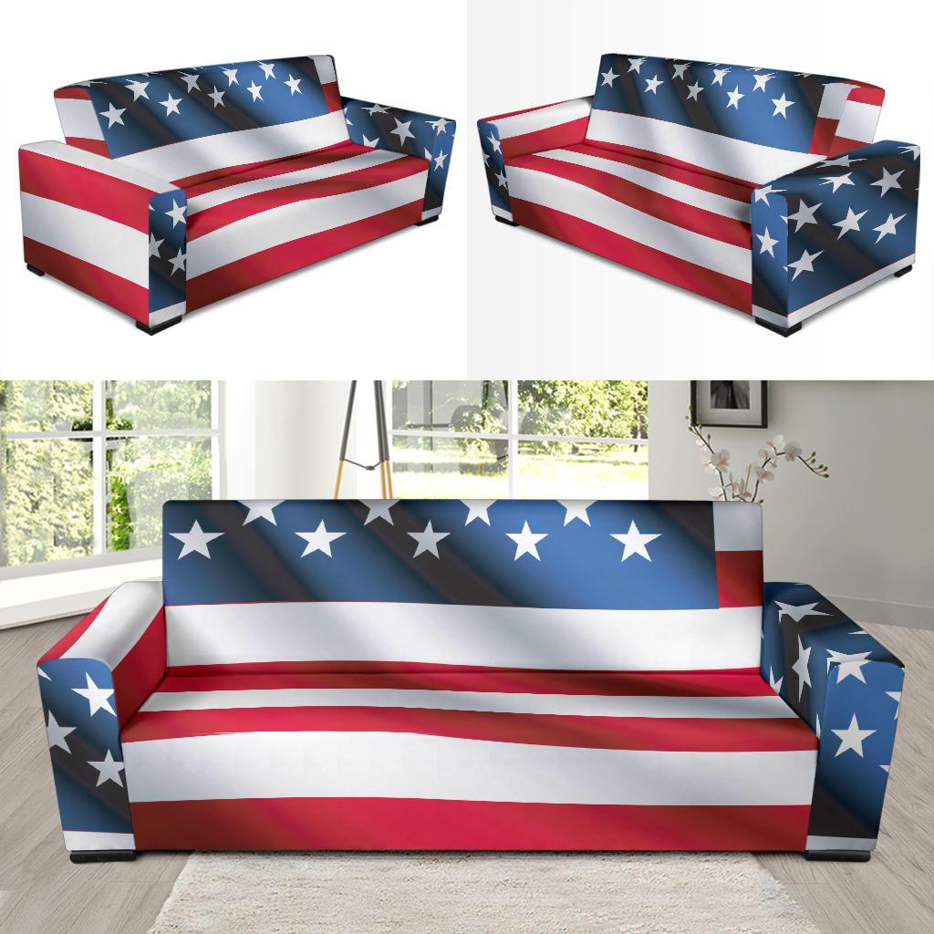 American flag Classic Sofa Slipcover-JTAMIGO.COM