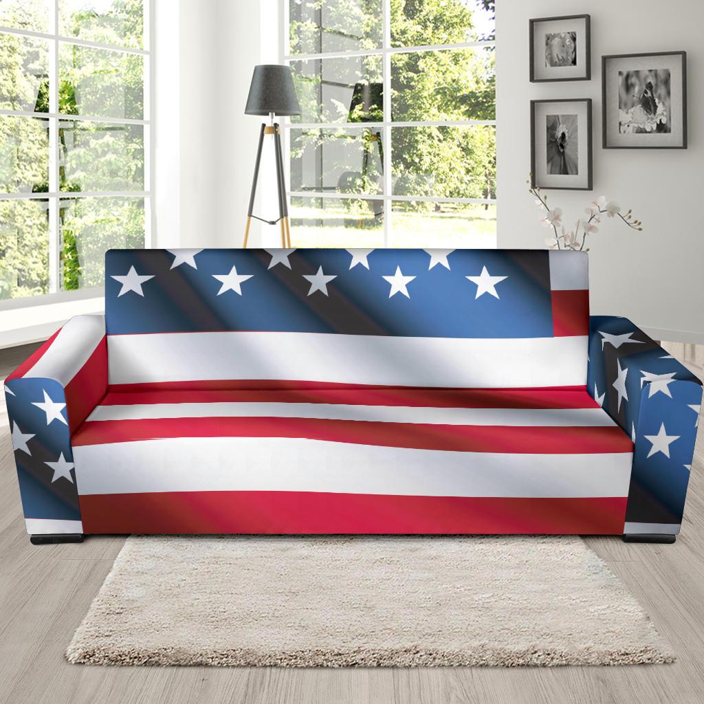 American flag Classic Sofa Slipcover-JTAMIGO.COM