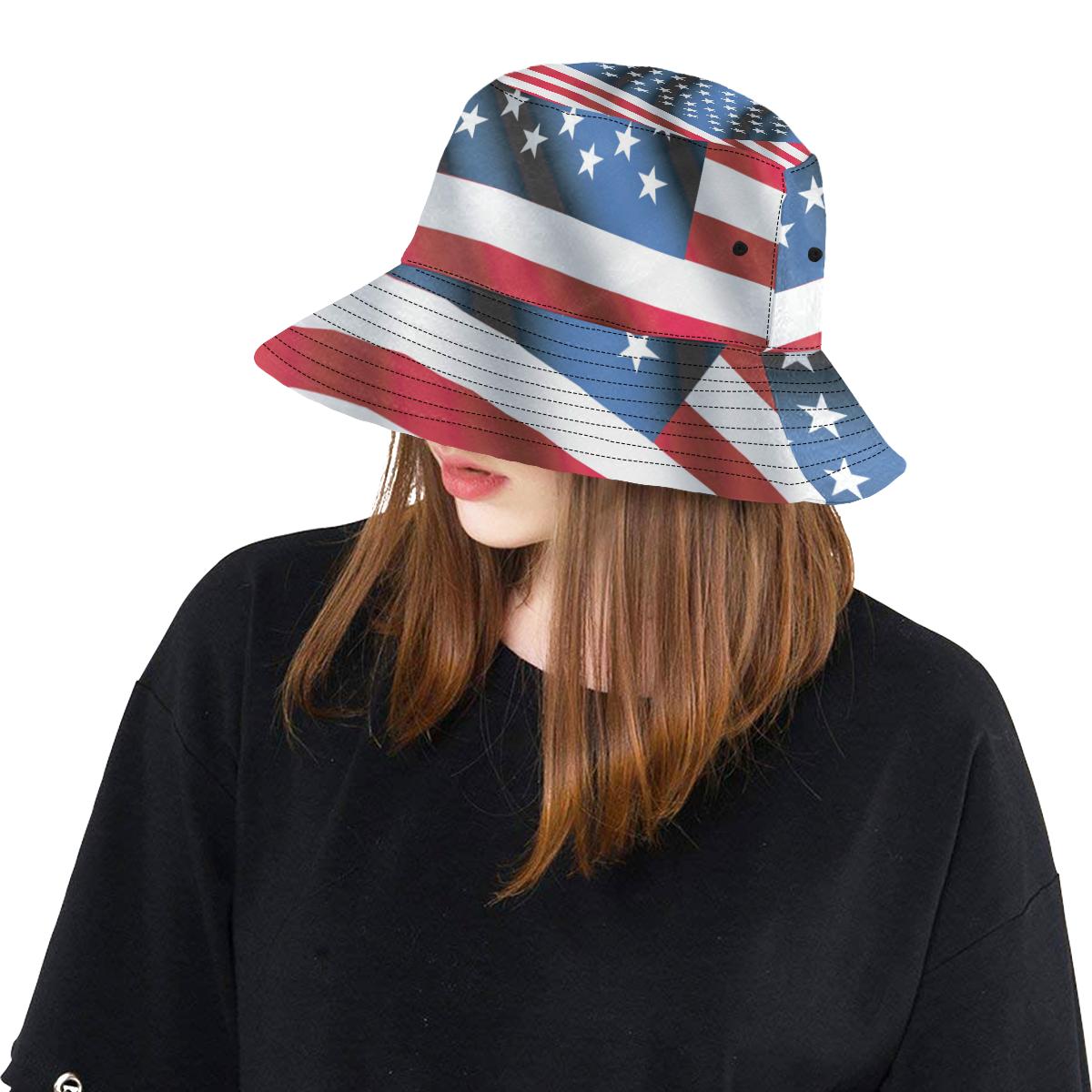 American flag Classic Unisex Bucket Hat