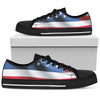 American flag Classic Women Low Top Shoes