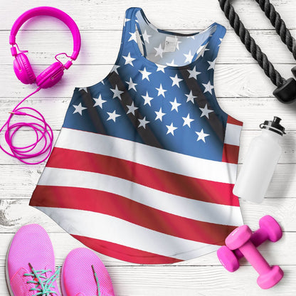 American flag Classic Women Racerback Tank Top