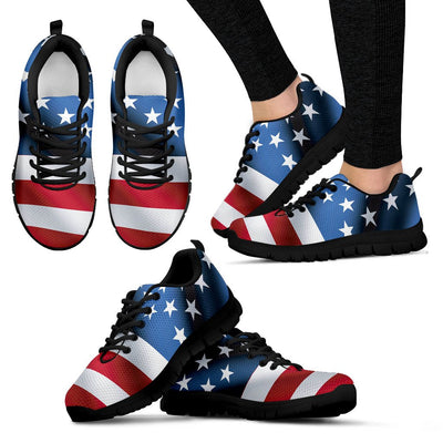 American Flag Classic Women Sneakers Shoes