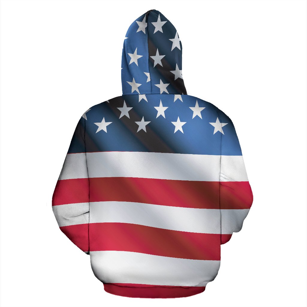 American Flag Classic Zip Up Hoodie