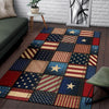 American flag Patchwork Design Area Rugs-JTAMIGO.COM