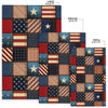 American flag Patchwork Design Area Rugs-JTAMIGO.COM