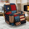 American flag Patchwork Design Recliner Slipcover-JTAMIGO.COM