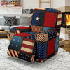 American flag Patchwork Design Recliner Slipcover-JTAMIGO.COM