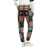 American flag Patchwork Design Unisex Casual Sweatpants (Model L11)-JTAMIGO.COM