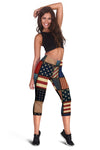 American flag Patchwork Design Women Capris