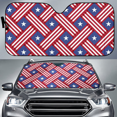 American Flag Pattern Car Sun Shade For Windshield