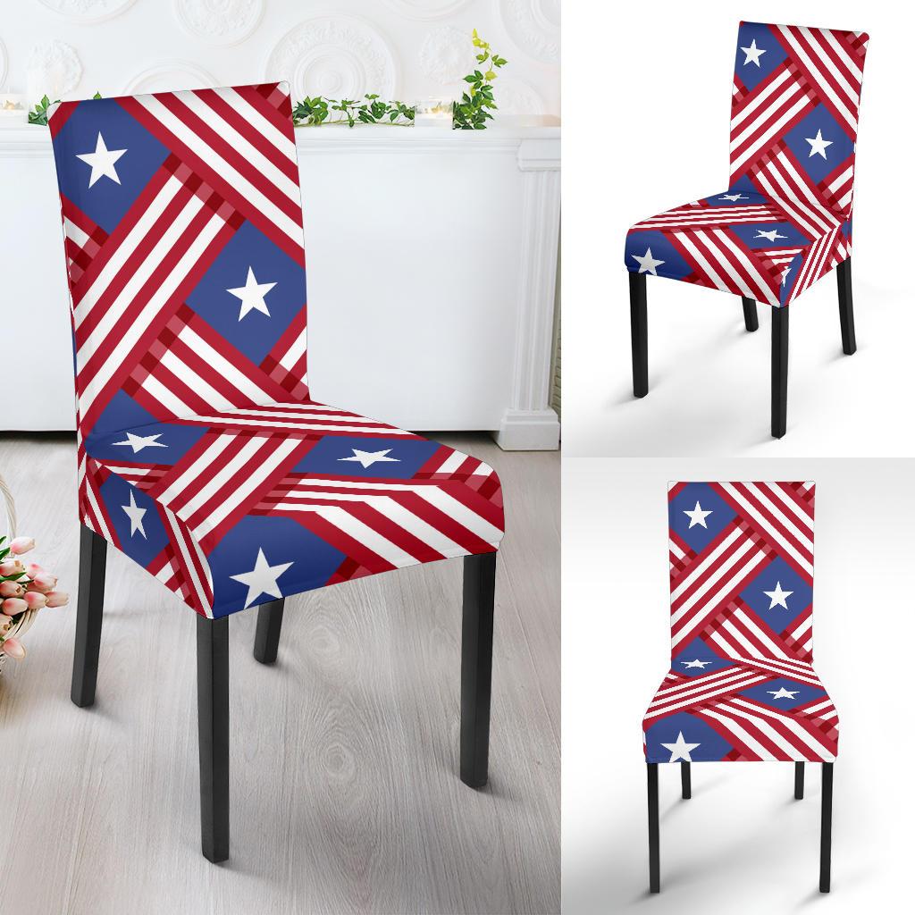 American flag Pattern Dinning Chair Slipper-JTAMIGO.COM