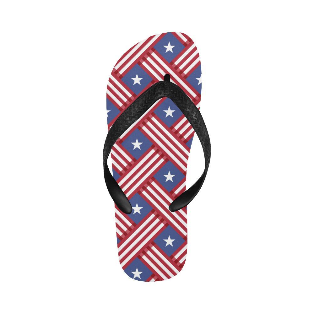 American flag Pattern Flip Flops-JTAMIGO.COM