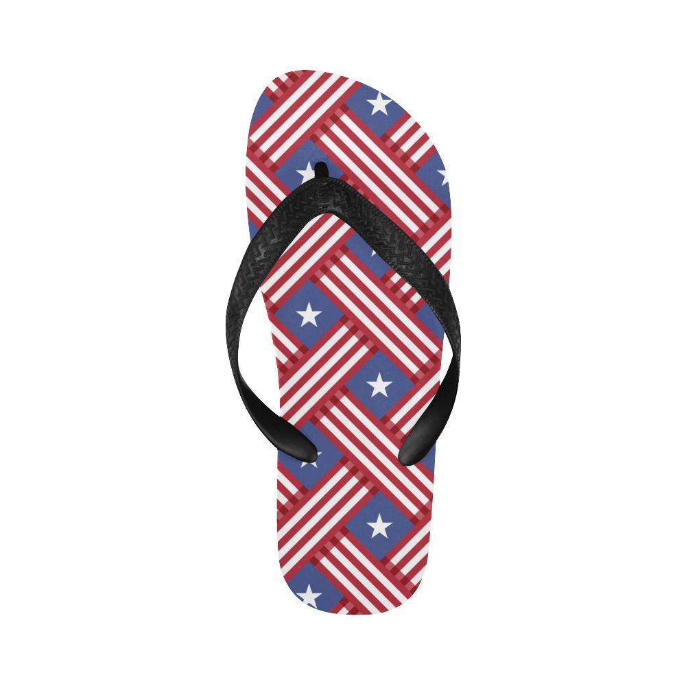 American flag Pattern Flip Flops-JTAMIGO.COM