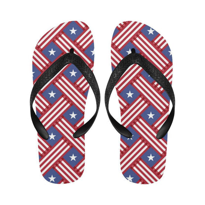 American flag Pattern Flip Flops-JTAMIGO.COM