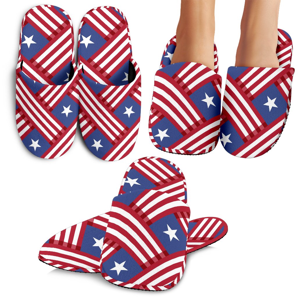 American flag Pattern House Slippers