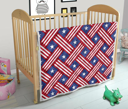 American flag Pattern Premium Quilt-JTAMIGO.COM