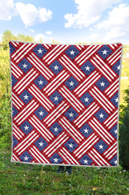 American flag Pattern Premium Quilt-JTAMIGO.COM