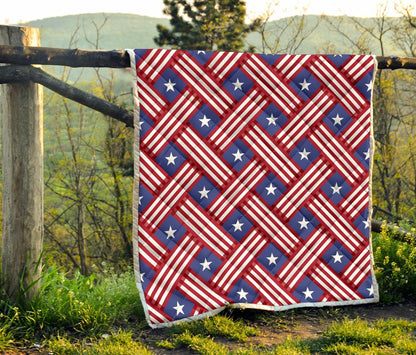 American flag Pattern Premium Quilt-JTAMIGO.COM