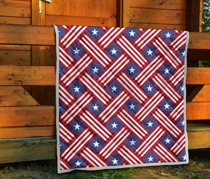 American flag Pattern Premium Quilt-JTAMIGO.COM