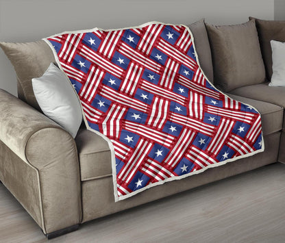 American flag Pattern Premium Quilt-JTAMIGO.COM