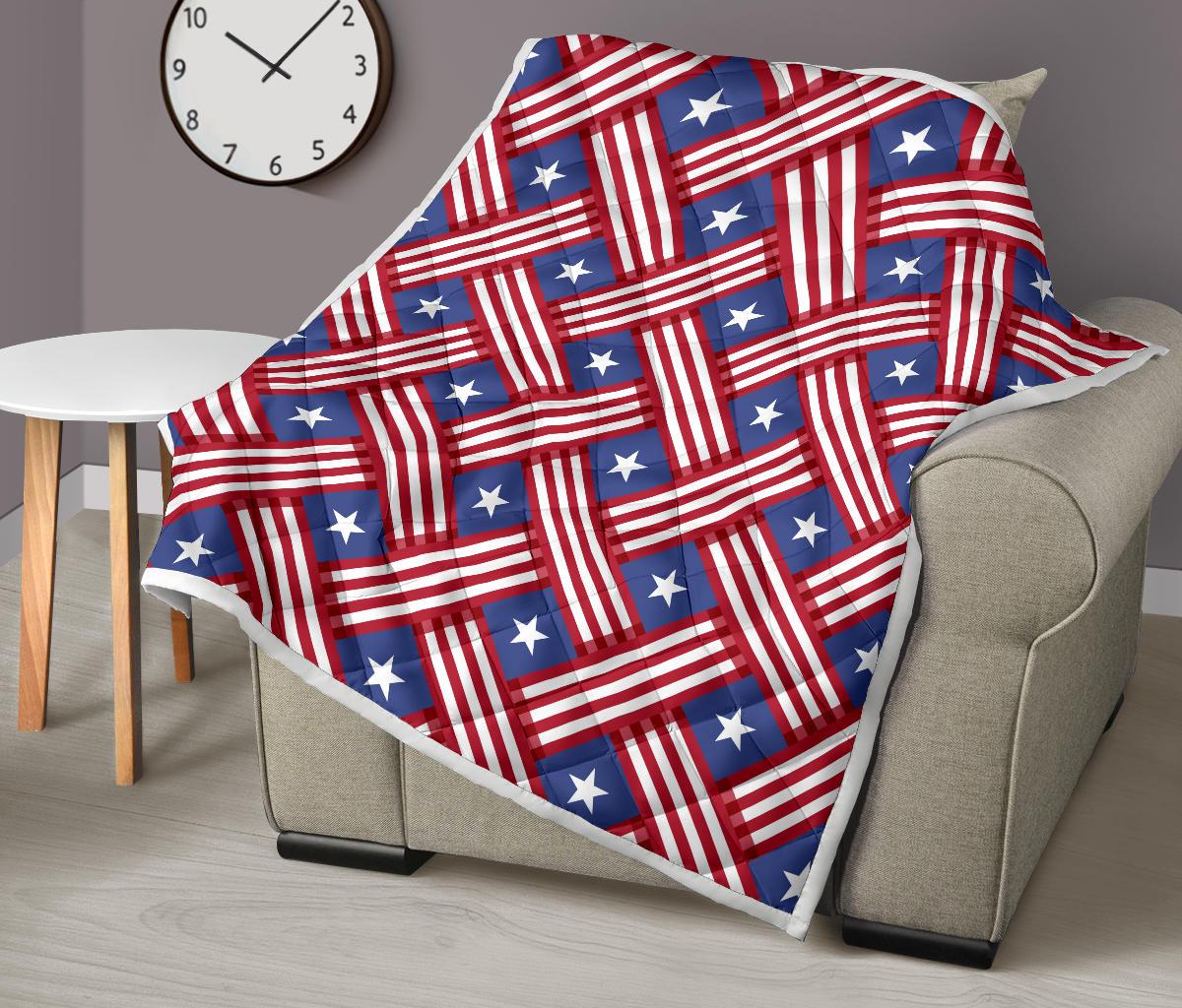 American flag Pattern Premium Quilt-JTAMIGO.COM