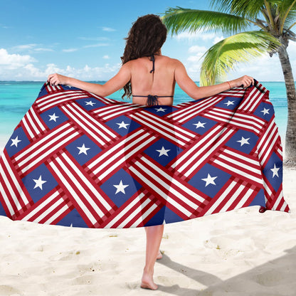 American flag Pattern Sarong Pareo Wrap